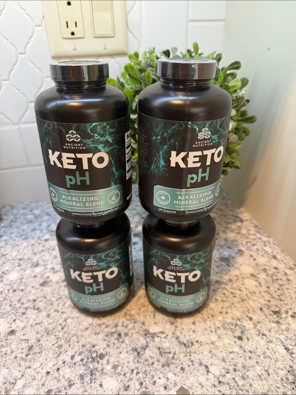 Ancient Nutrition KETO pH Alkalizing Mineral Blend - diet weight loss 4 pack